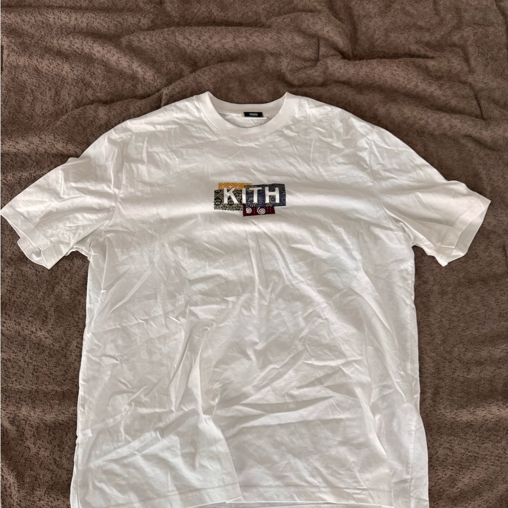 KITH White Graphic Logo Tee
